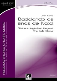 Badalando os sinos de Natal SATB choral sheet music cover Thumbnail